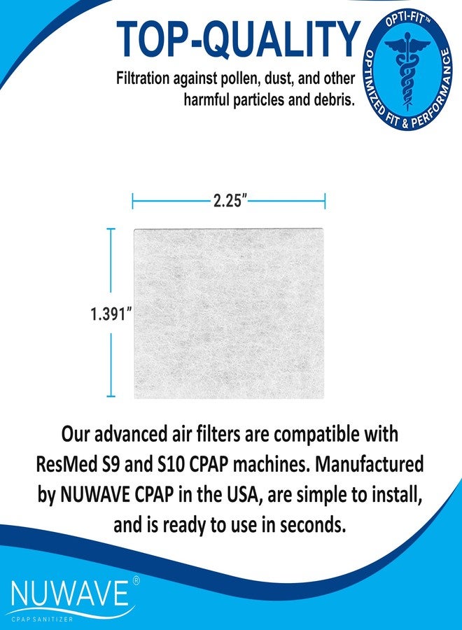نيو ويف فلتر بديل من NUWAVE لجهاز ResMed AirSense 11، فلتر بديل لجهاز CPAP، مستلزمات CPAP، فلاتر ResMed، متوافق مع جهاز ResMed AirSense 11، رقم القطعة AIR 11، فلتر حبوب اللقاح 39300-60 قطعة في العبوة - Image 4